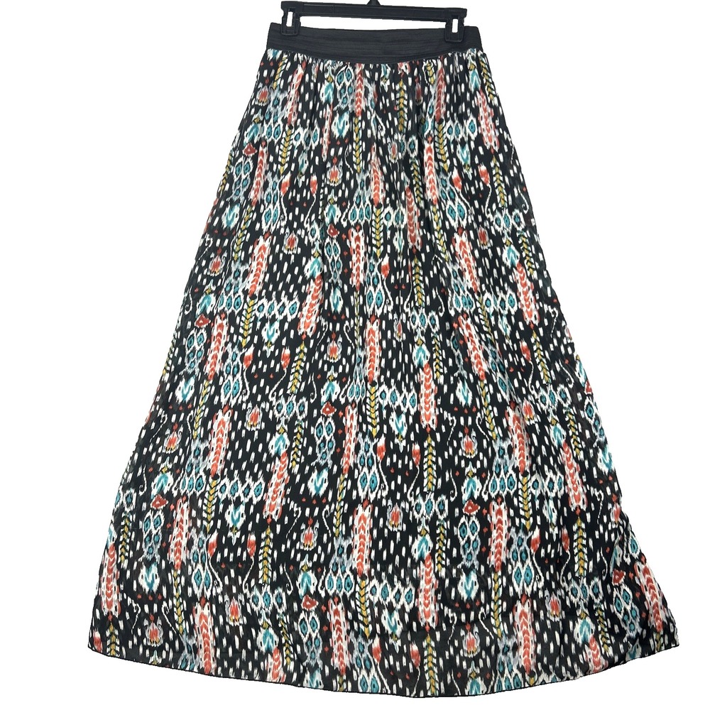 Catch My I‎ Woman's Maxi Skirt Medium Black Southwest Print Navajo Elastic Waist